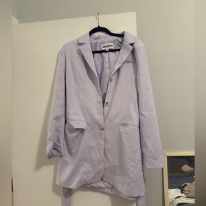 Steven Madden Lilac Oversized Blazer Coat Dress REVOLVE